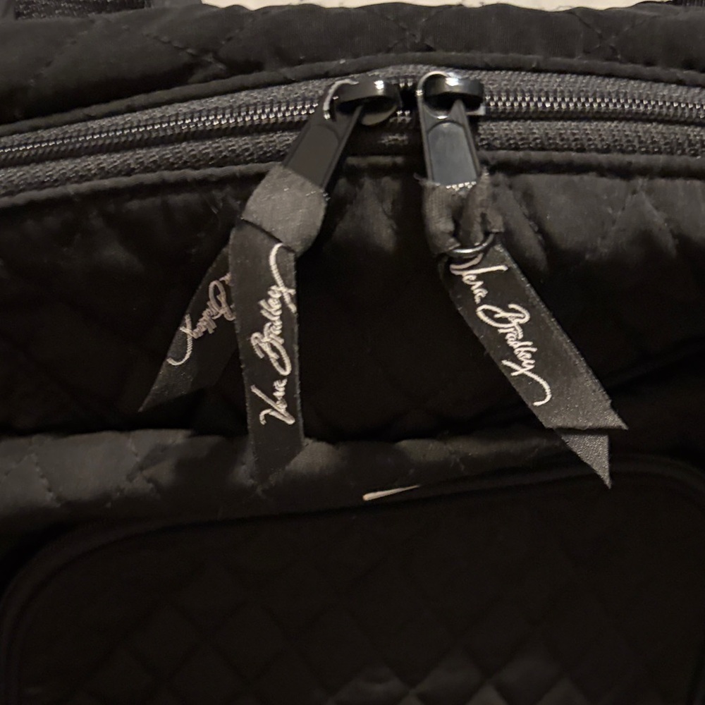 Vera Bradley Black Quilted Daypack Backpack - Picture 4 of 4